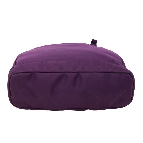 LARGE ELLINGTON PURPLE NYLON DOUBLE HANDLES SHOULDER BAG HANDBAG TOTE HOBO PURSE - Picture 4 of 16